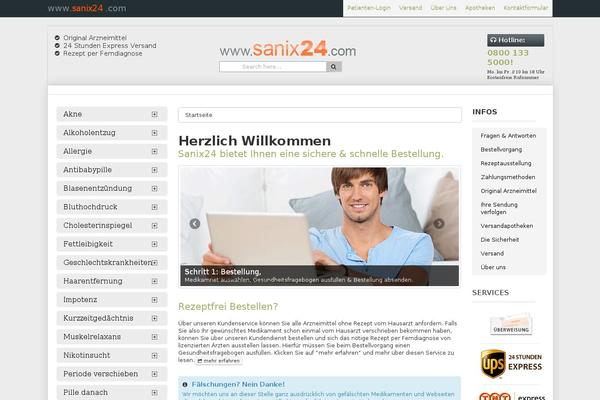 sanix24.com site used Sanix24