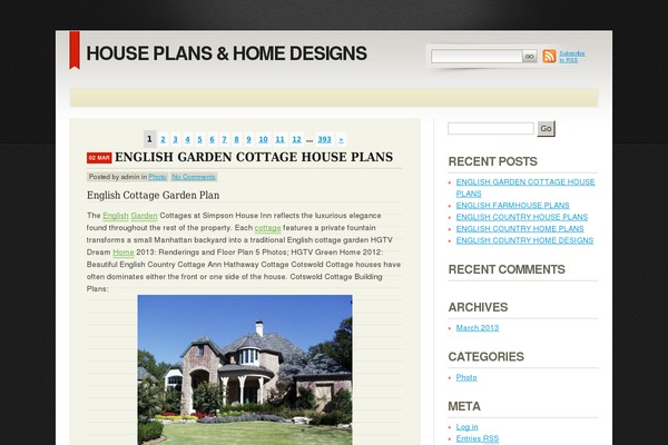 Serious Blogger theme site design template sample