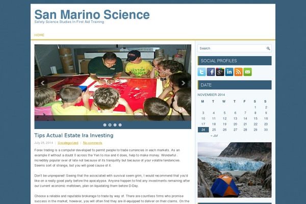 sanmarinoscienza.org site used Institute