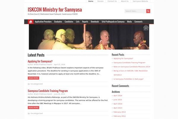sannyasacandidates.com site used MineZine