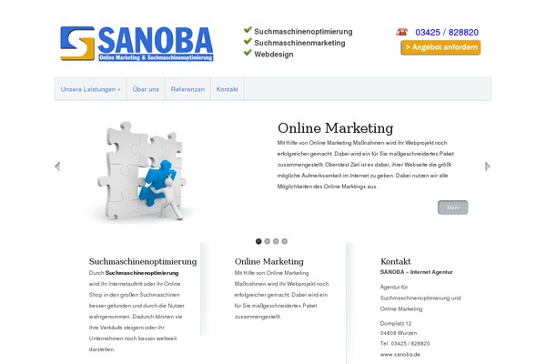 Minimal theme site design template sample