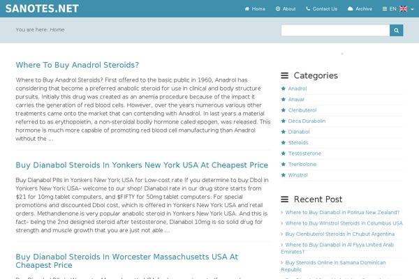 sanotes.net site used Unisteroids