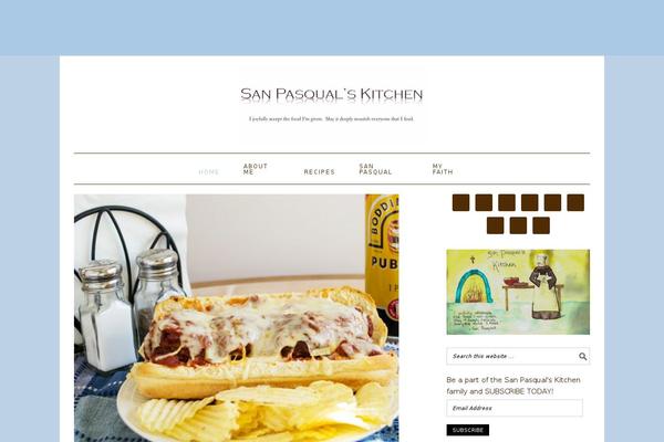 Foodie Pro theme site design template sample