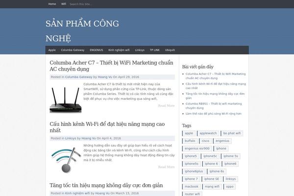 JustBlue theme site design template sample