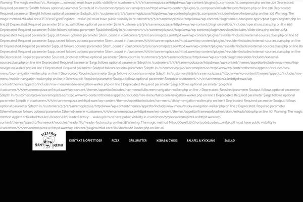 Appetito theme site design template sample