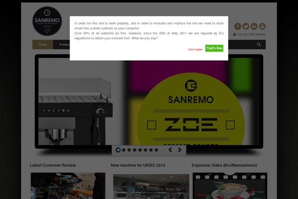 Site using Cookie-warning plugin