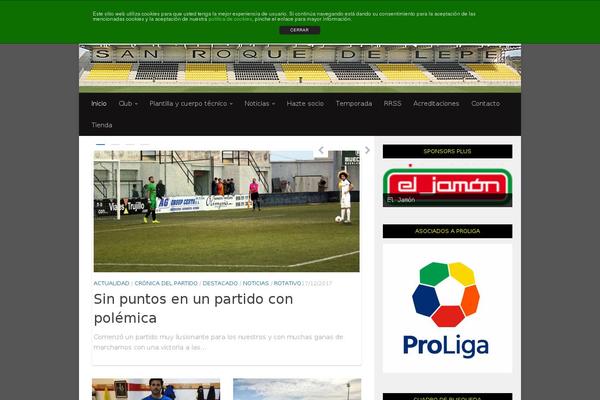 Site using WP Club Manager - Manage your sports club plugin