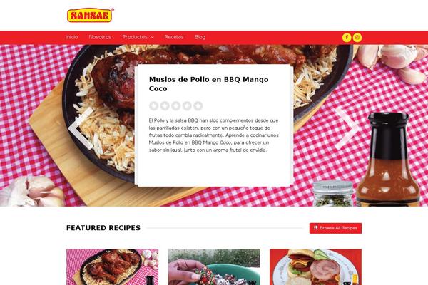 sansae.com site used SocialChef