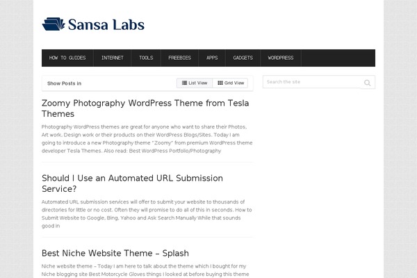Site using Google Custom Search plugin