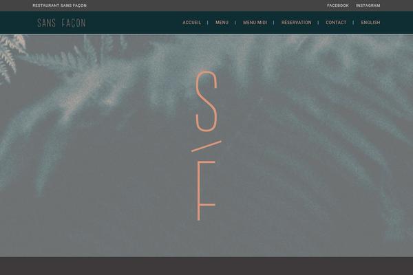 Ristorante theme site design template sample