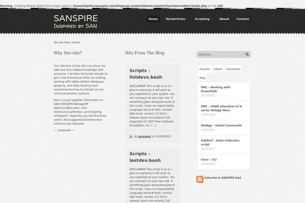 Swatch theme site design template sample