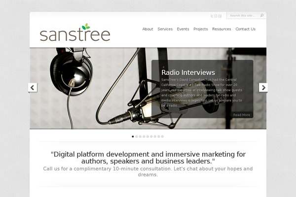 Chameleon theme site design template sample