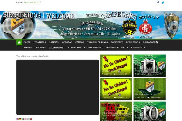 Site using SportsPress - Manage Leagues & Sports Clubs plugin