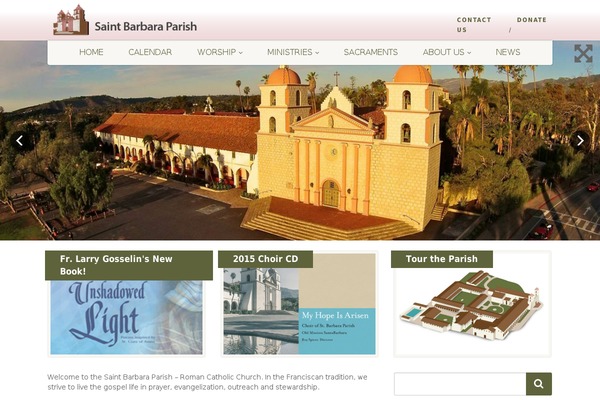 santabarbaraparish.org site used NativeChurch