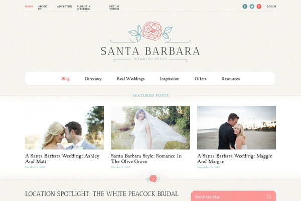 santa-barbara theme websites examples