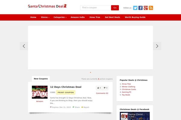 Deals theme site design template sample