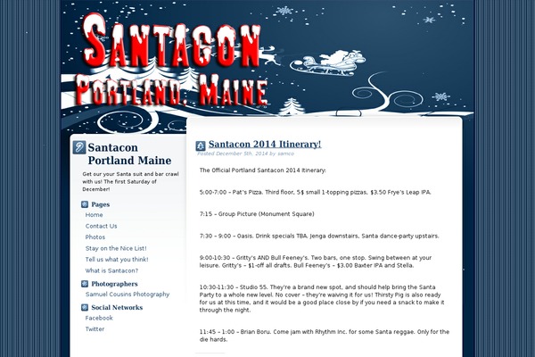 Christmas Is Near theme site design template sample
