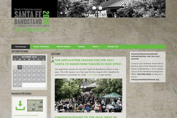Acoustic theme site design template sample