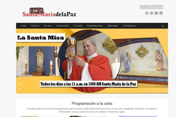 santamariadelapaz.org site used Catch Responsive