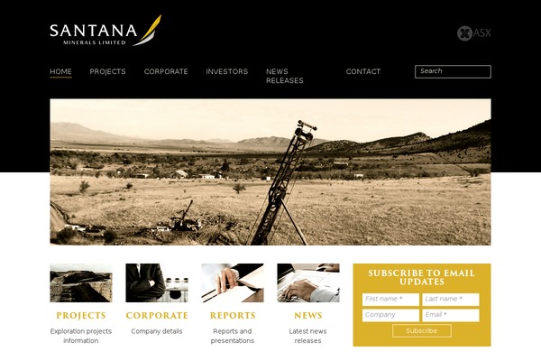 santanaminerals.com site used Santana