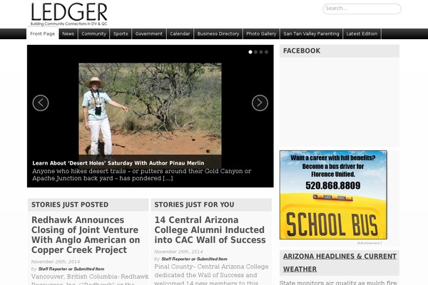 Tribune theme site design template sample