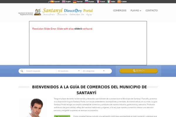 Directory theme site design template sample