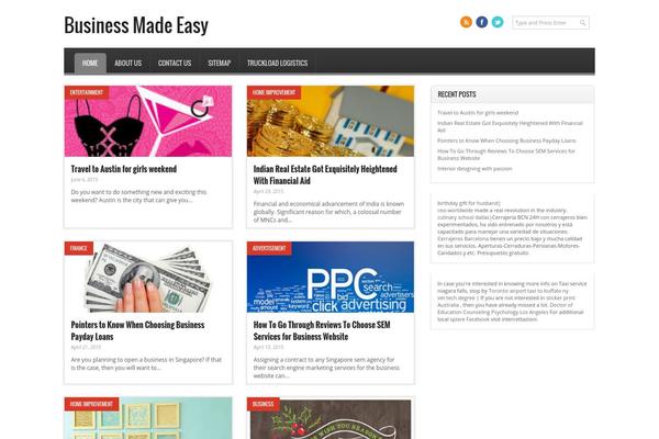 Pressimo theme site design template sample