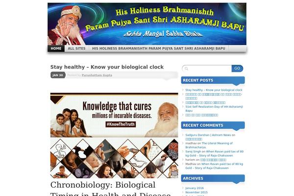 santasharam.org site used Mystique-wpcom