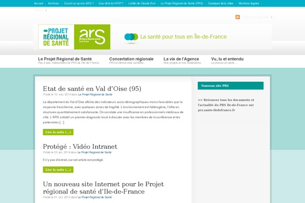 Ars theme site design template sample