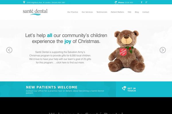 Santé theme site design template sample