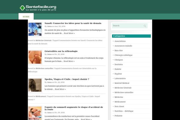 santefacile.org site used Creare-site