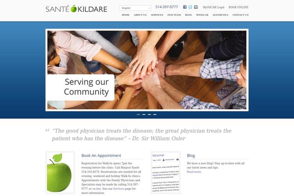 Care theme site design template sample