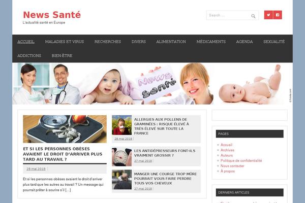 Dynamic News Lite theme site design template sample