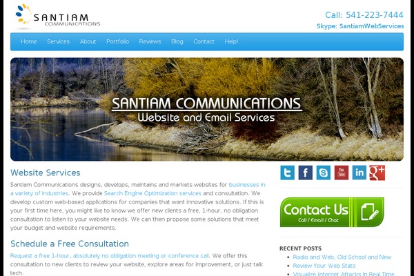 santiamcommunications.com site used Santcommbase
