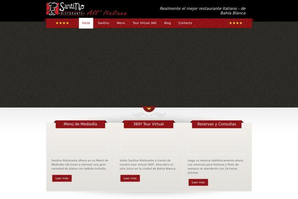 The Restaurant theme site design template sample