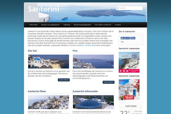 Santorini theme site design template sample