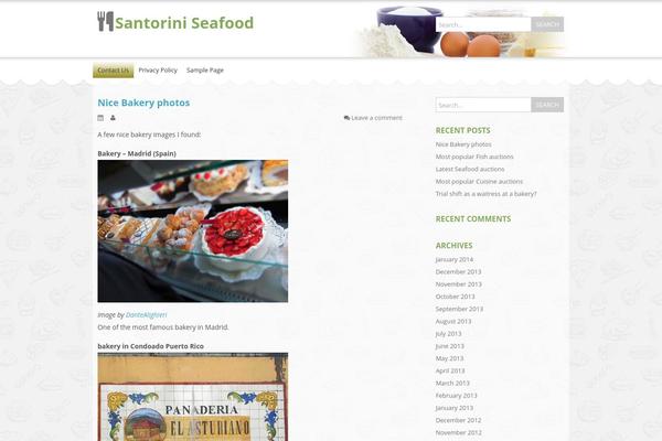 Food & Cook theme site design template sample