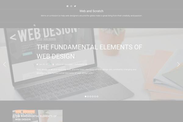 Gutener theme site design template sample