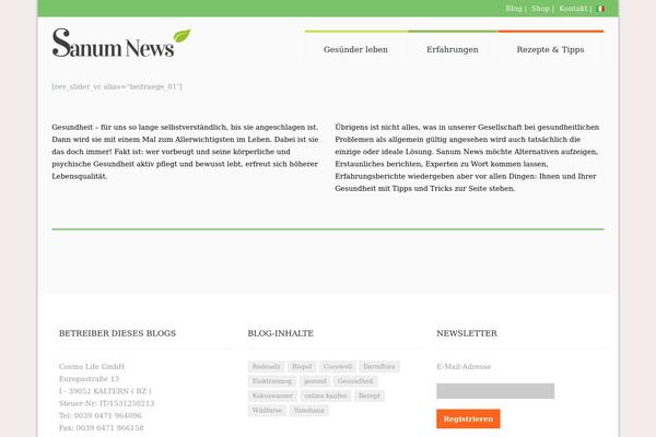 sanum-news.com site used Origano