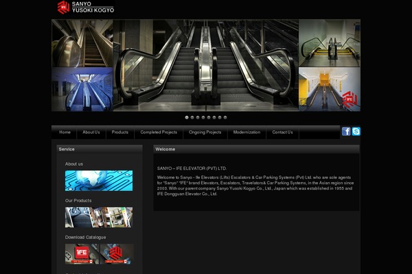 sanyoelevatorslk.com site used Sanyo
