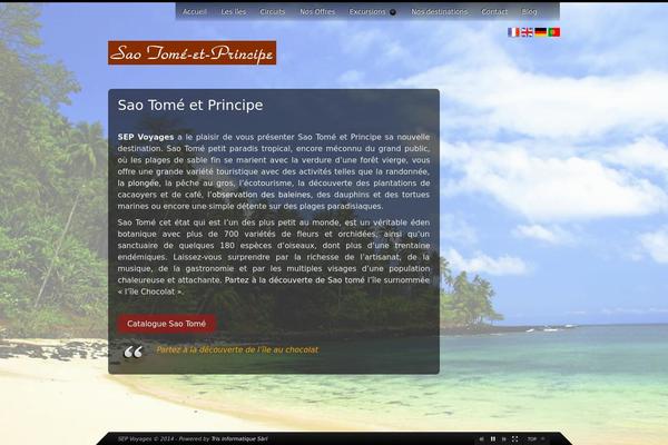 Storm theme site design template sample