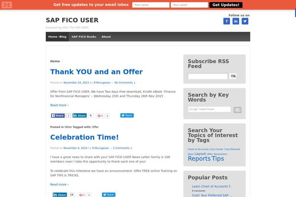 Site using Digg Digg plugin