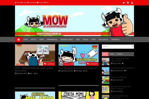Discover theme site design template sample