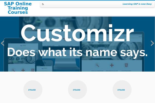 Customizr theme site design template sample