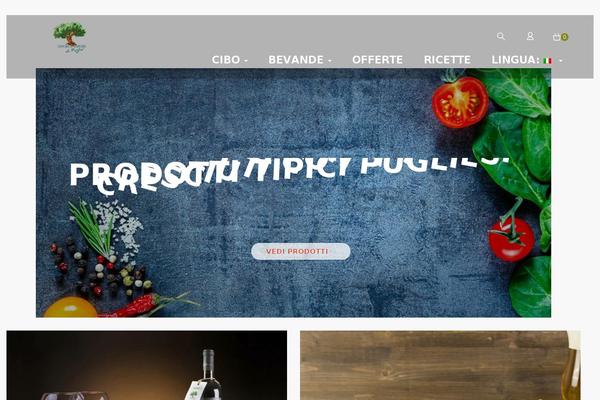 Vegan theme site design template sample