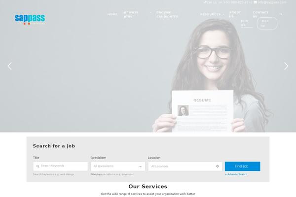 Site using Jobhunt-apply-with-facebook plugin