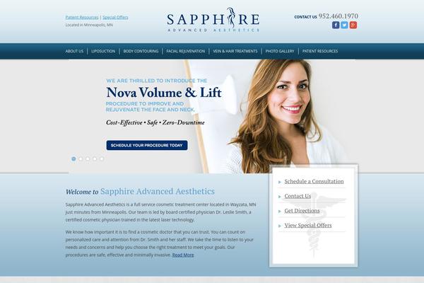 sapphireadvancedaesthetics.com site used Sapphire