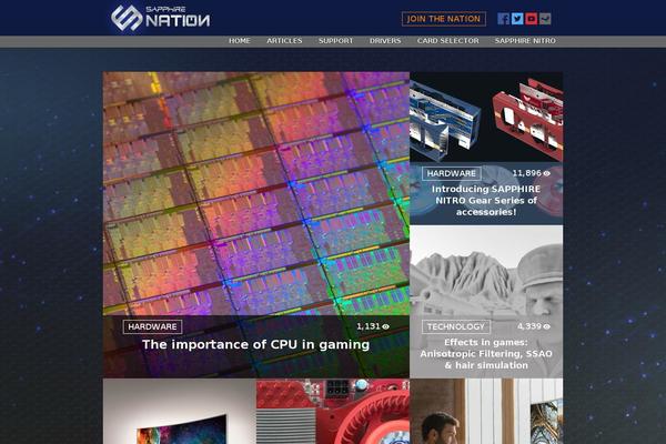 sapphire theme websites examples