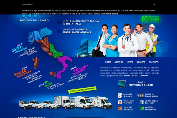 sapramedicinadellavoro.it site used Zinnia