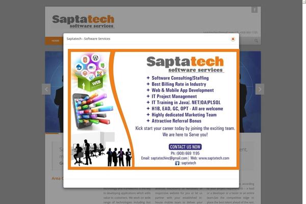 Site using Homepage-pop-up plugin